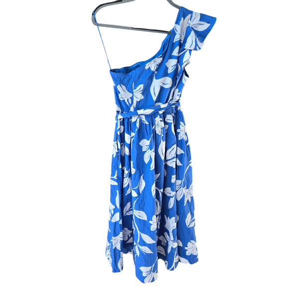 J. Crew Factory One-Shoulder Midi Dress Size 12 NWT - Picture 3 of 8